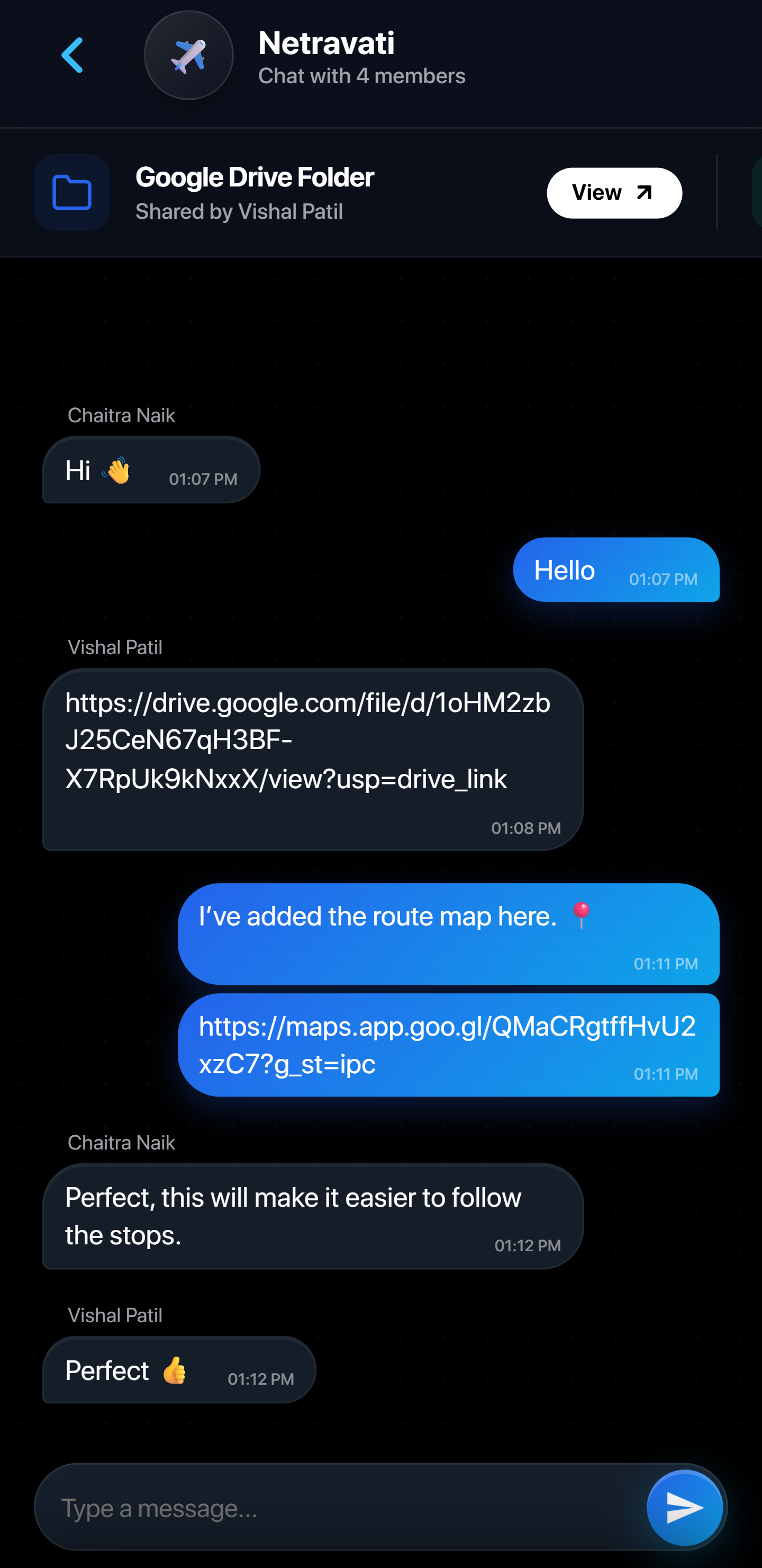 Trip Chat