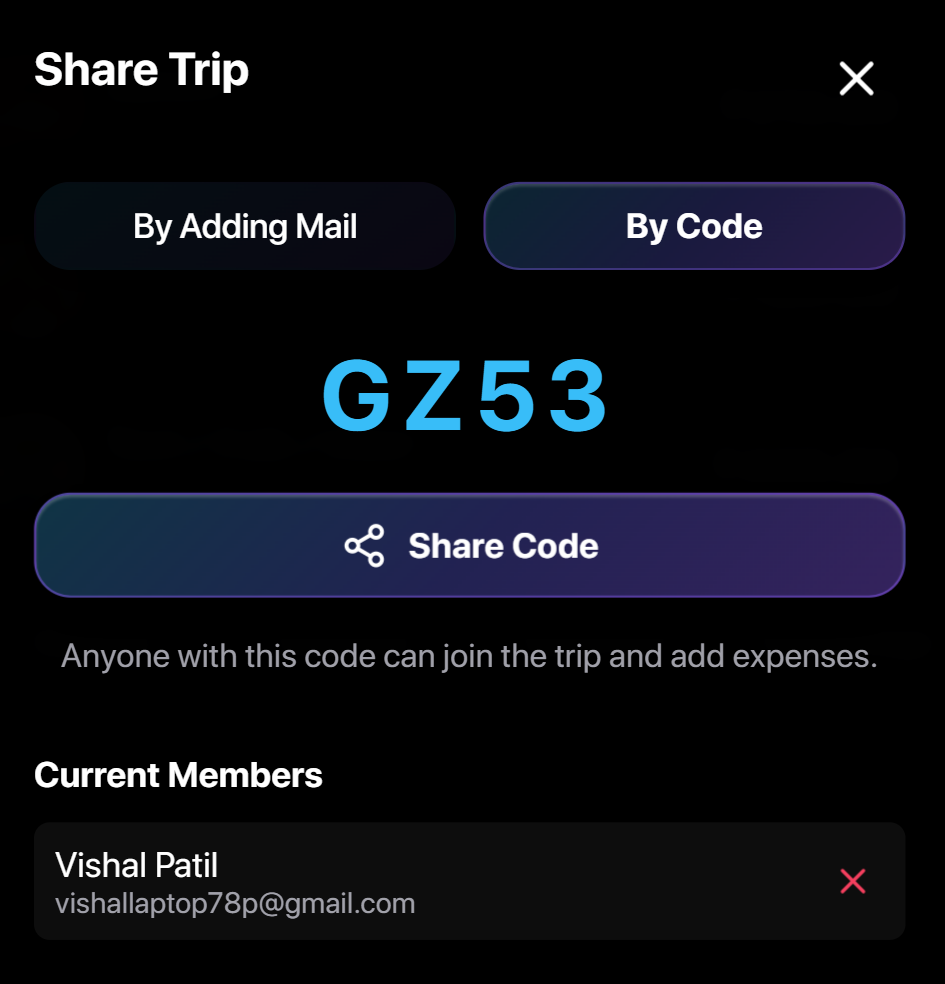 Host Share Trip